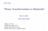 “Phase Transformation in Materials”ocw.snu.ac.kr/sites/default/files/NOTE/11065.pdf · “Phase Transformation in Materials ... 1.5 Binary phase diagrams Alloy II . 18 1.5 Binary