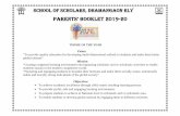 Parents’ Booklet 2019-20 · 2019-07-30 · School of Scholars, Dhamangaon Rly Parents’ Booklet 2019-20 THEME OF THE YEAR Vision “To provide quality education for developing