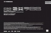 PSR-SX900/SX700 Owner’s Manual - fr.yamaha.com · Yamaha strives to produce products that are both user safe and environmentally friendly. We sincerely believe that our products