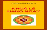 KHOÁ LỄ HẰNG NGÀY - chuakimquang.comchuakimquang.com/upload/files/KhoaLeHangNgay2016.pdf · thức dậy, đắp y trì tụng Thần Chú Thủ Lăng Nghiêm và Ðại Bi