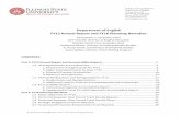 Department of English FY15 Annual Report and FY16 Planning ... · Department of English FY15 Annual Report and FY16 Planning Narrative Christopher C. De Santis, Chair ... research