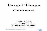 Target Taupo Contents · 2019-06-07 · 22 Something Fishy - News items from around the fishery Fish salvages Taupo Fishery Advisory Committee 1990 Liberation from the National Trout