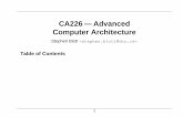 CA226 — Advanced Computer Architectureray/teaching/CA226/05b-hazards.pdfCA226 — Advanced Computer Architecture 12 Predict Not Taken Table 3. But branch is in fact taken: branch