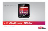 LG Optimus Slider · LG Mobile Phone Software update via Over-the-Air (OTA) 169 Bluetooth 169 Turning Bluetooth On and Off 169 The Bluetooth Settings Menu 170 Pairing Bluetooth Devices