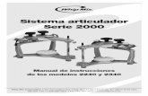 Sistema articulador Serie 2000 - Whip Mixwhipmix.com/wp-content/uploads/2000-Series-Articulator-Manual-Spanish_0617.pdf• Aplique el spray de silicona al marco del articulador para