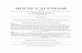 HOUSE CALENDAR - Kansas Legislaturekslegislature.org/li/b2017_18/chamber/documents/daily... · HOUSE CALENDAR No. 29 Friday, February 16, 2018 HOUSE CONVENES AT 9:00 AM PRO FORMA