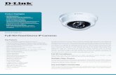 Full HD Fixed Dome IP Cameras - D-Link ... DCS-6112/6113 Full HD Fixed Dome IP Cameras For more information: