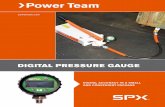 DIGITAL PRESSURE GAUGE - SPX FLOW · DIGITAL PRESSURE GAUGE 10,000 PSI (700 BAR) 1 Accuracy is 0.5% Full Scale, including the effects of linearity, hysteresis and repeatability. Comparison