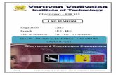 LAB MANUAL - vvitengineeringEE6611 POWER ELECTRONICS AND DRIVES LABORATORY 5 VVIT DEPARTMENT OF ELECTRICAL AND ELECTRONICS ENGINEERING General Instructions to students Be punctual