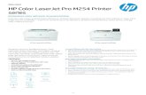 series HP Color LaserJet Pro M254 Printerh20195. · Dat a s h e e t HP Color LaserJet Pro M254 Printer series E xt ra o rd in a r y co lou r w it h quic k , co n ve n ie n t p r in