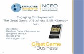 Engaging Employees with The Great Game of …...1 Engaging Employees with The Great Game of Business & MiniGames Part 1 Steve Baker The Great Game of Business Inc Springfield, Missouri