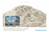Air dehumidiﬁ cation eliminates weather impact in the ... · 2 Spray Drying Product sticking inside the spray dryer During the spray drying process, as particles hit the internal