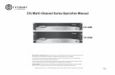 CTs Multi-Channel Series Operation Manual  · PDF file CTs Multi-Channel Series Operation Manual CTs 8200 CTs 4200. Operation Manual CTs Power Amplifiers page 2 page 3 CTs Power Amplifiers