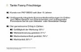 Tante Fanny Erfolg - Amazon Web Services · 2016-02-15 · Tante Fanny Frischteige Kunde von PKP BBDO seit über 10 Jahren Umfassende integrierte Kommunikationslösungen im Online-