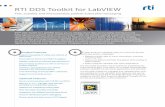 RTI DDS Toolkit for LabVIEW · RTI® DDS Toolkit for LabVIEW allows you to reliably share data across highly distributed and heterogeneous systems. Built on RTI Connext™ DDS, the