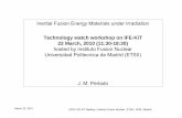 Inertial Fusion Energy Materials under Irradiationweb.luli.polytechnique.fr/IFE-KiT/Techno_watch/220310_Perlado.pdf · Inertial Fusion Energy Materials under Irradiation Technology