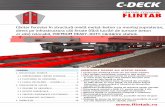 C-DECK - FLINTAB · Structura platformei de cântărire C-DECK este mixtă metal-beton cu grinzi metalice - componenta activă de cântărire - montate pe fundație prefabricată