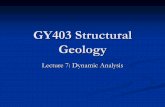 GY403 Structural GeologyExam 2: Dynamic Analysis Summary Be able to solve strain equations for S, λ, γ, Ψ, α Be able to discuss the difference between homogenous and inhomogeneous