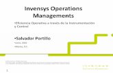 Invensys Operations Managementscon personal clave de operaciones, a una nueva generación de operadores, ... – Ahorros de $80,000 / a en la Columna de Metanol de la Plantade PA –
