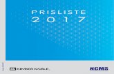 PISISE 2017 - NCMS Kable Prisliste.pdf · PRISLISTE 20.04.2017 NCMS as Tlf. 67 48 01 00 info@ncms.no   TONIK PBJ TIMBRE Anb. utsalg: eks. mva inkl. mva Signalkabler