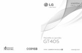 GT405 SLO 0420 · Čestitamo vam za nakup naprednega in kompaktnega telefona LG GT405, zasnovanega za delovanje z najnovejšo digitalno tehnologijo za mobilno komunikacijo. Odstranjevanje