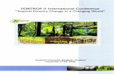 Tropical Forestry Change in a Changing WorldFORTROP II: Tropical Forestry Change in a Changing World Understanding changing consumption and marketing pattern of non-timber forest products*