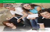 Improving Adolescent Literacy: Effective Classroom and ... · ( iii ) Improving Adolescent Literacy: Effective Classroom and Intervention Practices Contents Introduction 1 The What