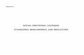 SOCIAL EMOTIONAL LEARNING STANDARDS ......Social Emotional Learning Standards, Benchmarks, and Indicators D-3 experiences, and other factors. The indicators are arranged in developmental