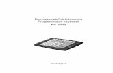 Programovateľná klávesnica Programmable …EK-3000 Programmable keyboard EK-3000 Important • Install the keyboard in a place where it will not be exposed to direct sunlight, unusual