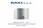 MAIN 24 Fi – 24 i SPARE PARTS CATALOGUEel]file.pdfBAXI S.p.A. code of the component. Tab. XX . XX is the exploded diagram number of the boiler taken into consideration. From serial.