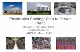 Electronics Cooling: Chip to Power Plant - ARPA-E Davidson... · Electronics Cooling Heat Pipes Fine Fin Heat Sink High Pressure Blower In electronics cooling the task is to extract