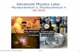 Advanced Physics Labs• Step II: Read the manual (and ask/look for additional material when unclear), get familiar with the needed safety regulations and (only after that!) get in