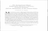 The Institutional Mind: Independent Research Libraries ... · notions of the trivium and quadrivium. During the last quarter of the nineteenth century, however, when the emergence