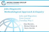 Jobs Diagnostic Methodological Approach & Enquirypubdocs.worldbank.org/en/391371528318889427/2-PM-and-330... · Jobs and Migration Core Course Tuesday, May 1 Dino Merotto , Michael