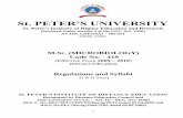 St. PETER’S UNIVERSITY - RIST Sc Microbiology.pdf · St. PETER’S UNIVERSITY St. PETER’S INSTITUTE OF DISTANCE EDUCATION Chennai – 600 054. Code No. – 419 M.Sc. (MICROBIOLOGY)