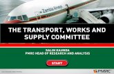 THE TRANSPORT, WORKS AND SUPPLY COMMITTEE...n The International Air Transport Association (IATA) which is a trade association of the world’s airlines projected that Africa’s airlines