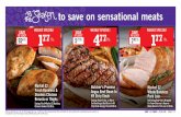 to save on sensational meats · 20-24 oz.•All Varieties or Sara Lee Honey Wheat or Soft & Smooth Bread 20 oz. Entenmann’s Donuts 8 or 12 Pack 15-20.5 oz. or Thomas’ English