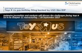 DEBTWIRE BROADCAST Toys R Us pre-holiday filing backed … R Us Webinar Working Copy PH 2.pdfDEBTWIRE BROADCAST Toys R Us pre-holiday filing backed by USD 3bn DIP Debtwire journalists