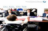 Do Ask, Do Tell - EARN · 6 Do Ask, Do Tell Report . Government contractors that fall short of the target are asked to assess whether there are any impediments to equal employment
