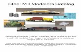 Steel Mill Modelers CatalogN-scale 250t Ladle Transfer Car $26.89 Non-operational model of a generic prototype ladle transfer car for the 250-ton teeming ladle. The transfer car is