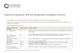 Inspection framework: NHS and Independent Ambulance Services · 2019-01-23 · 20190122 900646 Ambulance E&UC Core Service Framework for NHS and IH Providers v4 3 The inspection team