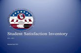 Student Satisfaction Inventory Docs/student satisfaction inventory results 2012_2013...Student Satisfaction Inventory Eighty-five percent (n = 85) of the students in this survey were
