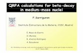 QRPA calculations for beta-decay i diin medium-mass linucleibrown/ECT-spin-2009/pdf/sarriguren.pdf · QRPA calculations for beta-decay i diin medium-mass linuclei P.Sarriguren Instituto