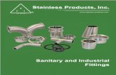 Stainless Products, Inc.Stainless Products, Inc. 1649 72nd Avenue Somers, WI 53171 Ph: 800-558-9446 262-859-2826 Fax: 262-859-2871 Table of Contents Fittings Pages Sanitary Weld Fittings