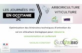 Les Journées IRD viticulture Occitanie · 2019-07-09 · rotavator disques rouleaux broyeurs à marteaux - gyrobroyeur Journée IRD Arbo-viticulture en Occitanie –2 juillet 2019