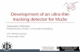 Development of an ultra-thin tracking detector for Mu3e · IMPRS Seminar 04.11.2016 Sebastian Dittmeier - Development of an ultra-thin tracking detector for Mu3e 21 Control of voltage