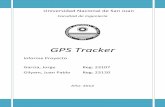 Facultad de Ingeniería - UNSJdea.unsj.edu.ar/.../Proyecto_Integrador_Gilyam_Garcia_GPS_Tracker.pdf · un mapa. Descripción modulo GPS El modulo GPS utilizado en el proyecto es el
