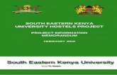 SOUTH EASTERN KENYA UNIVERSITY HOSTELS Hostels PPP PIM Revised.pdf Project Information Memorandum | South Eastern Kenya University Hostels Project 2 FOREWARD BY THE VICE CHANCELLOR