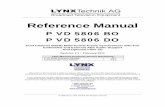 LYNX P VD 5806 Manual V2.7P VD 5806 Reference Manual. Rev 2.7 Page 5 of 79 Warranty LYNX Technik AG warrants that the product will be free from defects in materials and workmanship