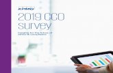 2019 CCO survey · 2020-01-02 · 2019 CCO survey 3. Focus areas for further integration Survey respondents identified up to five areas in which their organization is focused on further